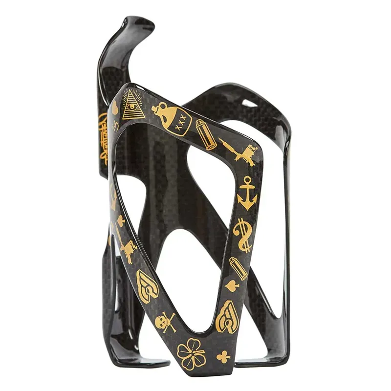 Cinelli Mike Giant Bottle Cage in Black/Gold