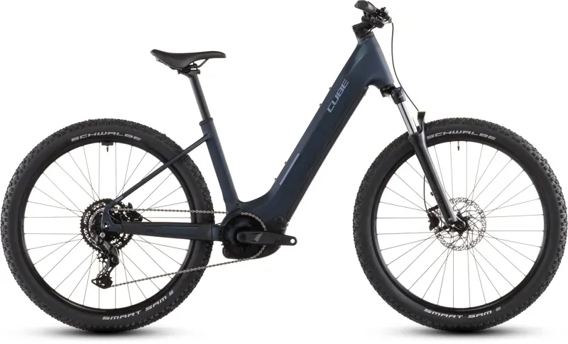 Cube Reaction Hybrid Performance 600 E-MTB in Indigo Blue/Reflex-2